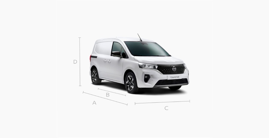 Nissan Townstar Van Dış Boyutlar